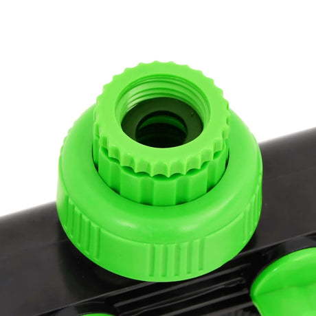 Vidaxx adaptateur de robinet 4 voies 19,5x6x11 cm abs pp vert et noir