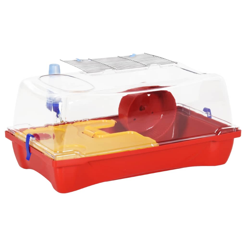 Vidaxl Hamsterkooi 57x33x26 cm Polypropene Red