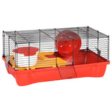 Vidaxl Hamsterkooi 58x32x36 cm polipropeno y metal rojo