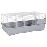 Vidaxl Animal Loft Small Animals 100x53x46 cm Gray en métal polypropène