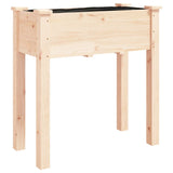 Vidaxx jardinière avec doublure 71x37x76 cm bois de pin massif