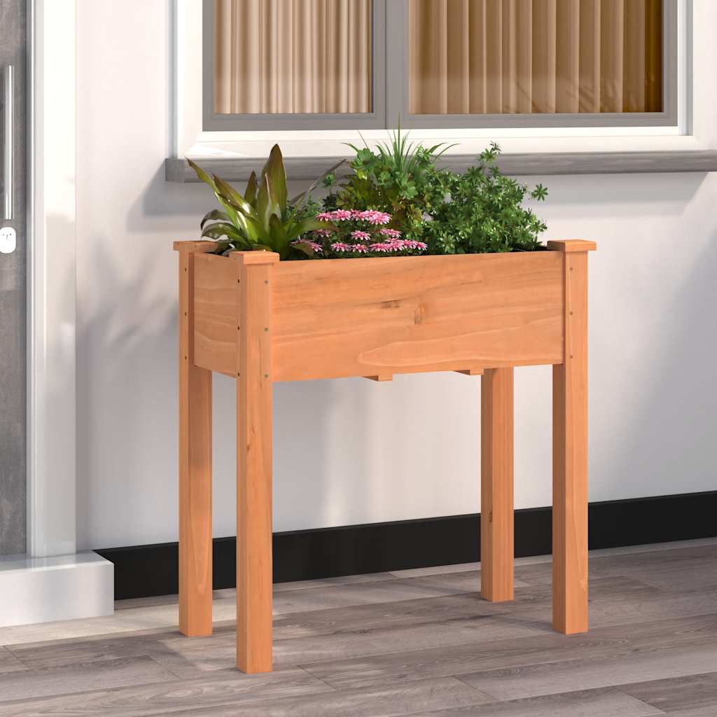 VidaXL Jardinière avec doublure 71x37x76 cm bois de pin massif marron