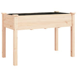 Vidaxx jardinière avec doublure 118x59x76 cm bois de pin massif