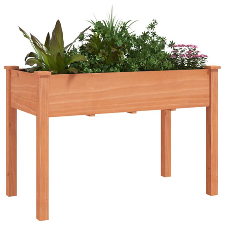 Vidaxx jardinière avec doublure 118x59x76 cm bois de pin massif marron