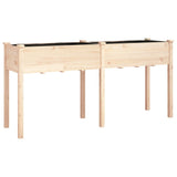 Vidaxxl jardinière avec doublure 161x45x76 cm bois de pin massif