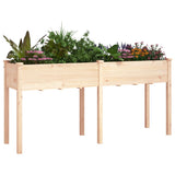 Vidaxxl jardinière avec doublure 161x45x76 cm bois de pin massif
