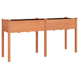 Vidaxx jardinière avec doublure 161x45x76 cm bois de pin massif marron