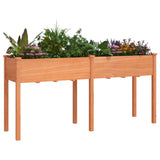 Vidaxx jardinière avec doublure 161x45x76 cm bois de pin massif marron