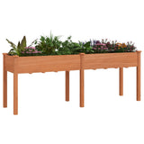 Vidaxx jardinière avec doublure 203x53x76 cm bois de pin massif marron