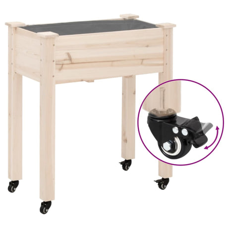 VidaXL Roues pour jardinière 4 pcs 8x3,5x8 cm fer noir