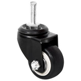 VidaXL Roues pour jardinière 4 pcs 8x3,5x8 cm fer noir