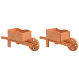 Vidaxx jardinières brouette 2 pcs 47x15x19 cm bois de pin massif