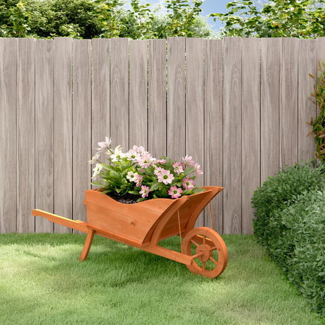 Vidaxx jardinière brouette 128x45,5x43 cm bois de pin massif