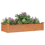 Vidaxx jardinière surélevée avec doublure 120x45x25 cm bois de pin marron