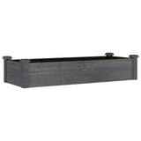 Vidaxx jardinière surélevée avec doublure 120x45x25 cm gris pin