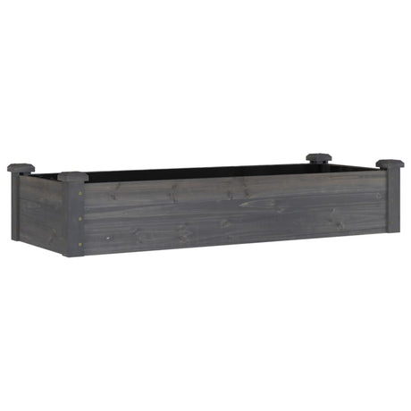 Vidaxx jardinière surélevée avec doublure 120x45x25 cm gris pin