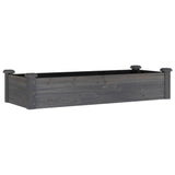 Vidaxl Planter uppvuxen med foder 120x45x25 cm Pure Wood Grey