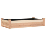 Vidaxx jardinière surélevée avec doublure 120x60x25 cm bois de pin massif