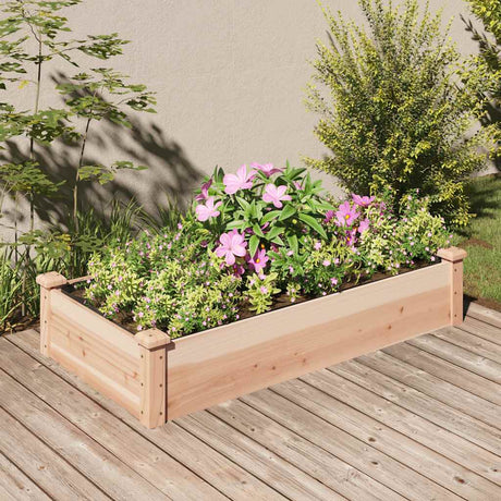 Vidaxx jardinière surélevée avec doublure 120x60x25 cm bois de pin massif