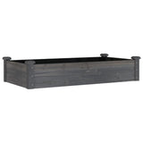 Vidaxx jardinière surélevée avec doublure 120x60x25 cm gris pin