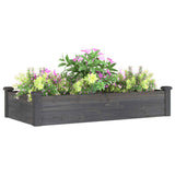 Vidaxx jardinière surélevée avec doublure 120x60x25 cm gris pin