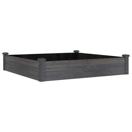 Vidaxx jardinière surélevée avec doublure 120x120x25 cm gris pin