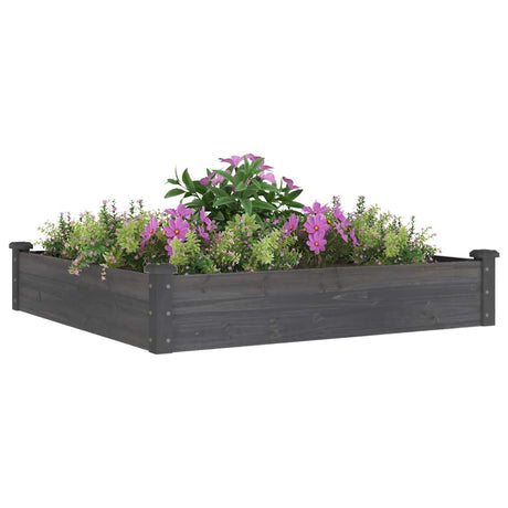 Vidaxx jardinière surélevée avec doublure 120x120x25 cm gris pin