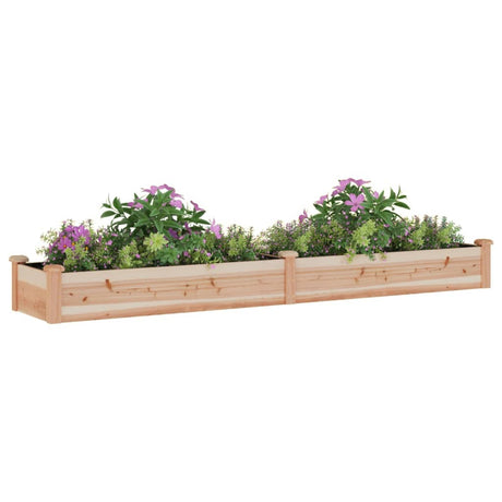 Vidaxx jardinière surélevée avec doublure 240x45x25 cm bois de pin massif