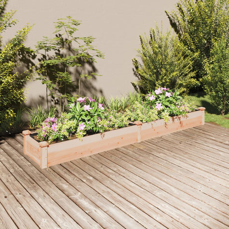 Vidaxx jardinière surélevée avec doublure 240x45x25 cm bois de pin massif