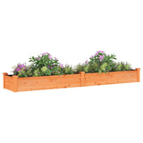 Vidaxx jardinière surélevée avec doublure 240x45x25 cm bois de pin marron