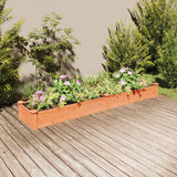 Vidaxx jardinière surélevée avec doublure 240x45x25 cm bois de pin marron