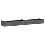 Vidaxx jardinière surélevée avec doublure 240x45x25 cm gris pin