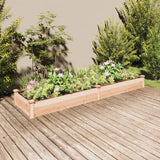 VidaXL jardinière surélevée avec doublure 240x60x25 cm bois de pin massif