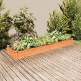 Vidaxl Planter uppvuxen med foder 240x60x25 cm tallbrun