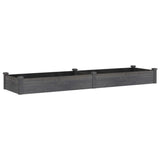 Vidaxx jardinière surélevée avec doublure 240x60x25 cm gris pin