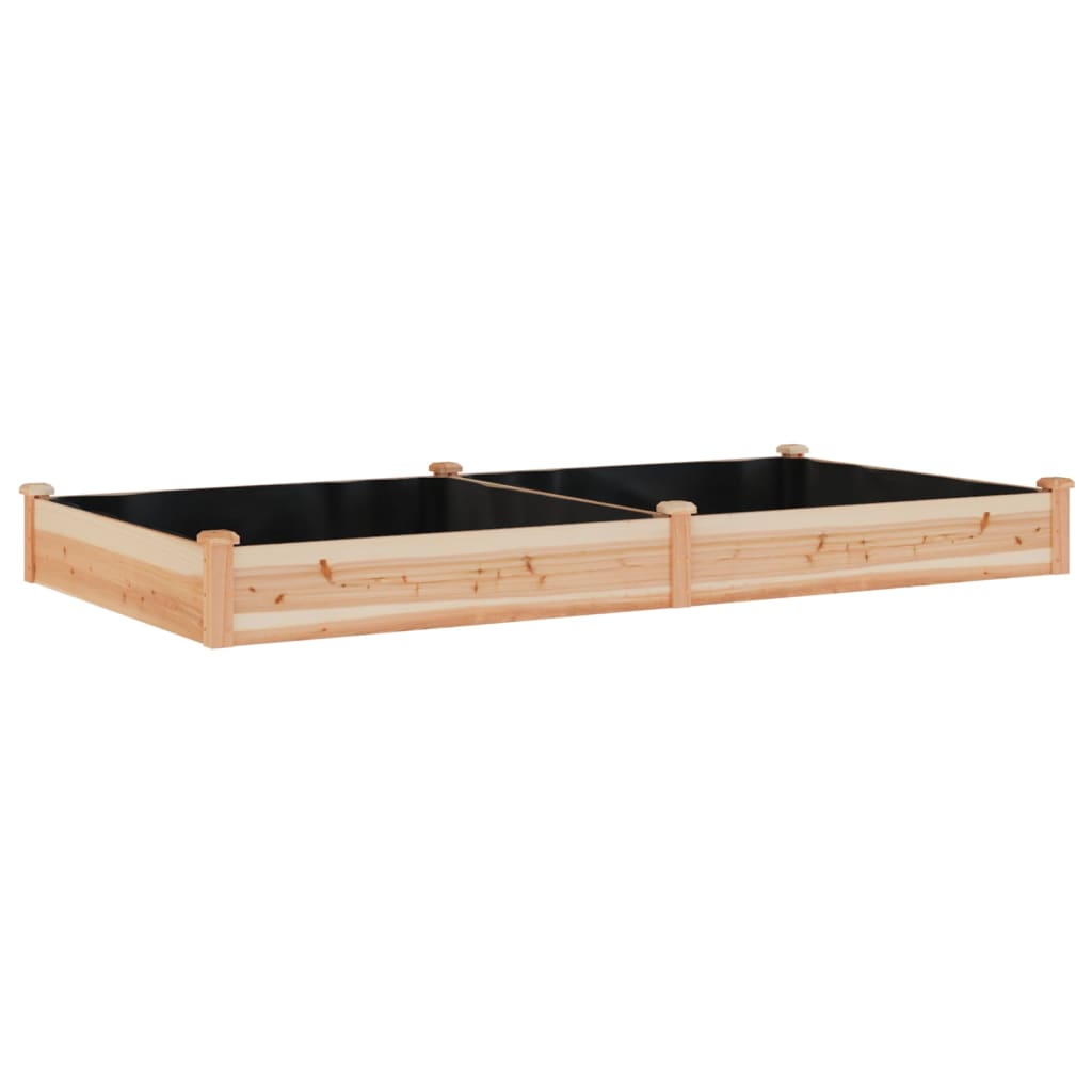 Vidaxx jardinière surélevée avec doublure 240x120x25 cm bois de pin massif