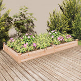 Vidaxx jardinière surélevée avec doublure 240x120x25 cm bois de pin massif