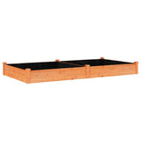Vidaxx jardinière surélevée avec doublure 240x120x25 cm bois de pin marron