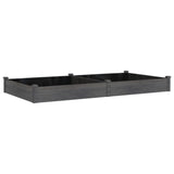 Vidaxx jardinière surélevée avec doublure 240x120x25 cm gris pin