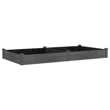 Vidaxx jardinière surélevée avec doublure 240x120x25 cm gris pin