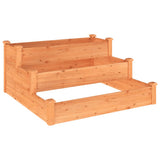 Vidaxx jardinière surélevée 120x120x56 cm bois de pin massif marron