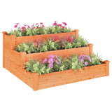 Vidaxx jardinière surélevée 120x120x56 cm bois de pin massif marron