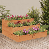 Vidaxx jardinière surélevée 120x120x56 cm bois de pin massif marron