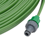 Vidaxl tuyau de pulvérisation 3 tuyaux PVC 15 m vert