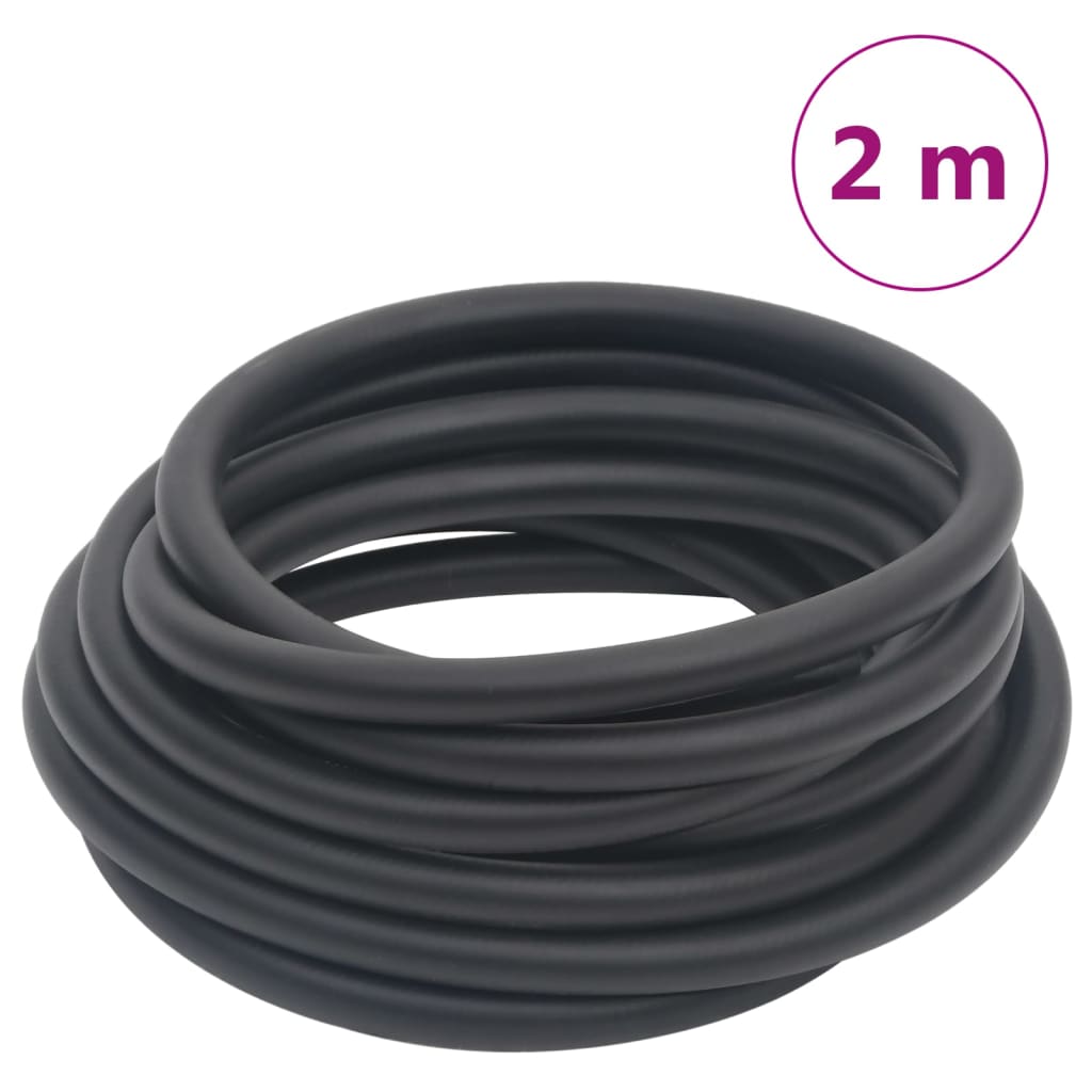 Vidaxx tuyau d'air hybride 0,6'' 2 m caoutchouc et PVC noir