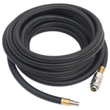 VidaXL Tuyau d'air hybride 0,6'' 2 m caoutchouc et PVC noir