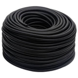 VidaXL Tuyau d'air hybride 0,6'' 20 m caoutchouc et PVC noir