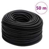 VidaXL Tuyau d'air hybride 0,6'' 50 m caoutchouc et PVC noir