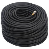 VidaXL Tuyau d'air hybride 0,6'' 50 m caoutchouc et PVC noir