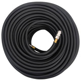 VidaXL Tuyau d'air hybride 0,6'' 50 m caoutchouc et PVC noir